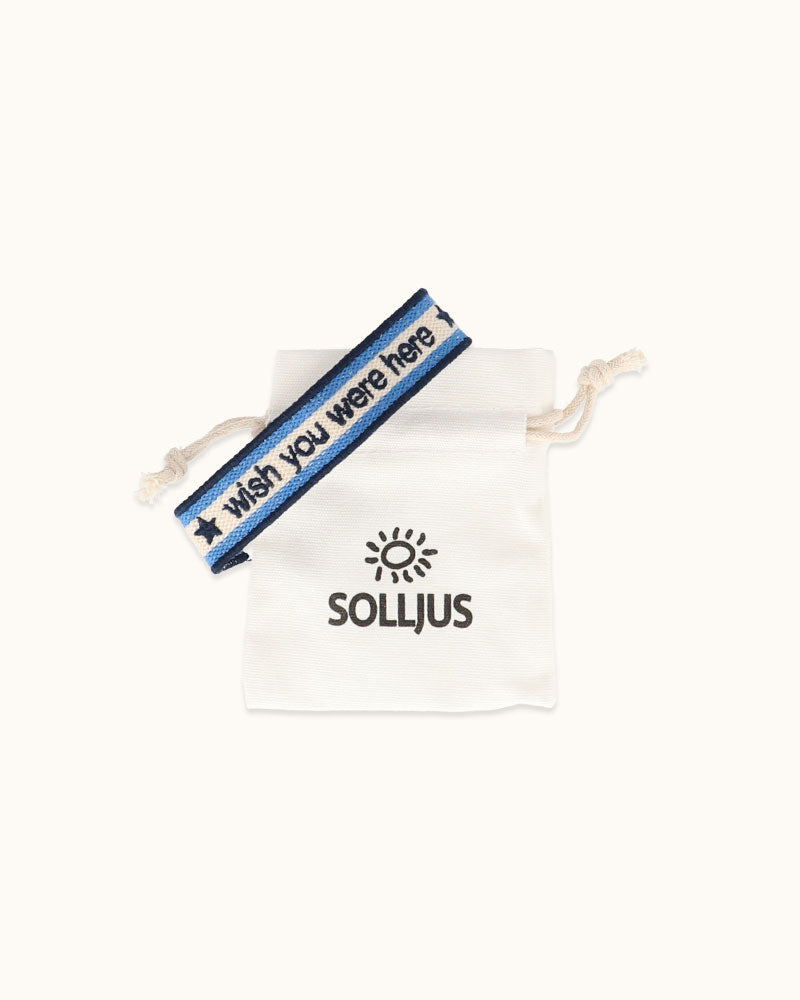 "Wish You Were Here" Woven Bracelet