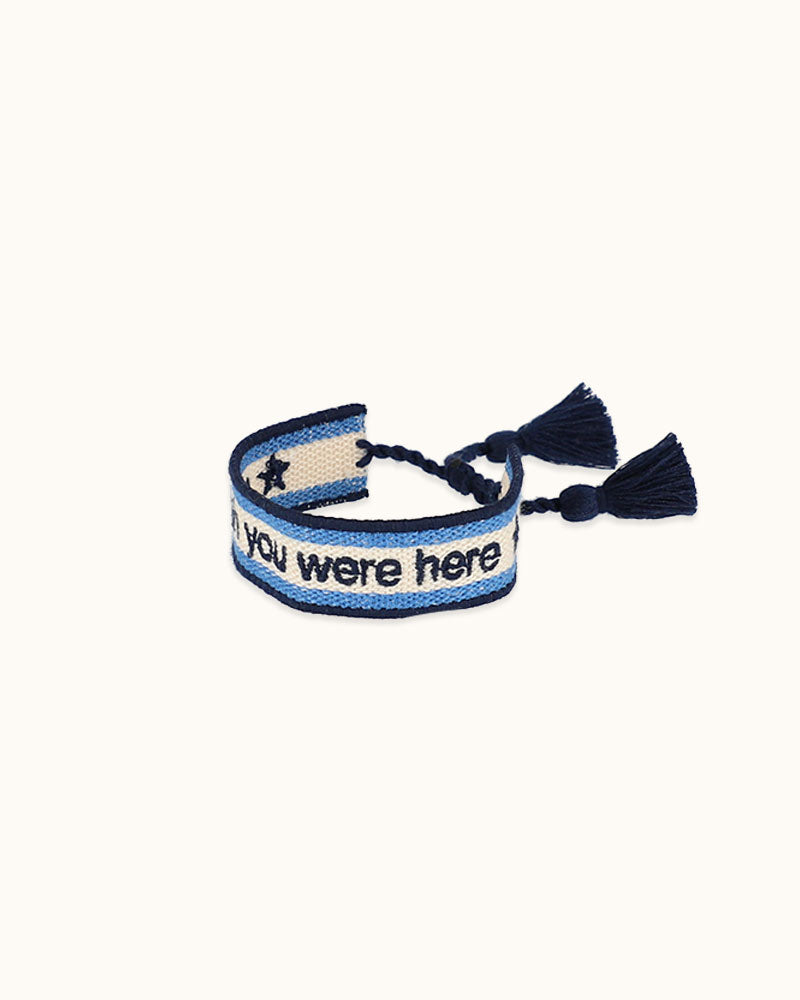 "Wish You Were Here" Woven Bracelet