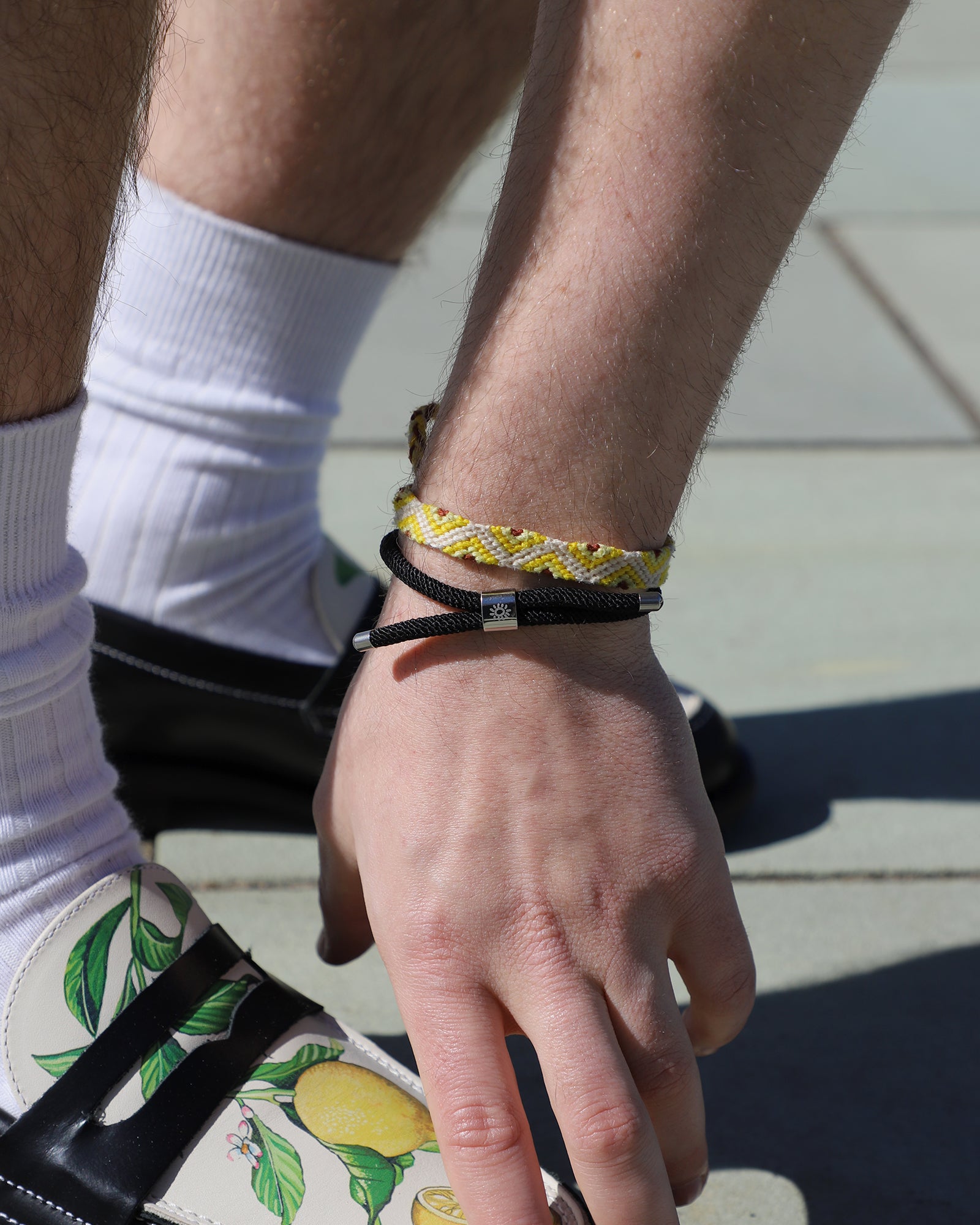 Rope Bracelet Onyx Black